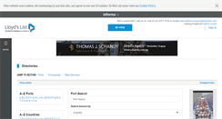 Desktop Screenshot of directories.lloydslist.com
