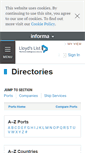 Mobile Screenshot of directories.lloydslist.com